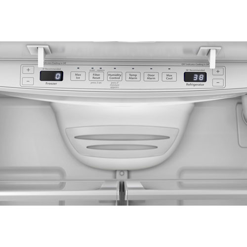 Whirlpool 36" 20 Cu. Ft. French Door Refrigerator with Water Dispenser - Black Stainless Steel