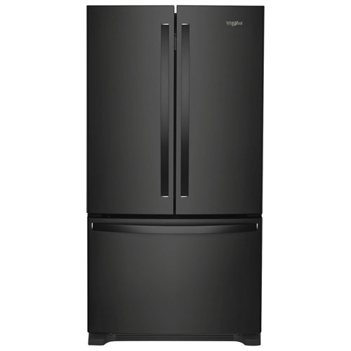 Whirlpool 36" 20 Cu. Ft. French Door Refrigerator with Water Dispenser - Black