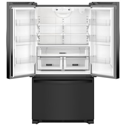 Whirlpool 36" 20 Cu. Ft. French Door Refrigerator with Water Dispenser - Black