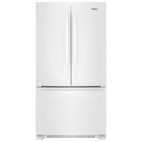 Whirlpool 36" 25.2 Cu. Ft. French Door Refrigerator with Water Dispenser - White