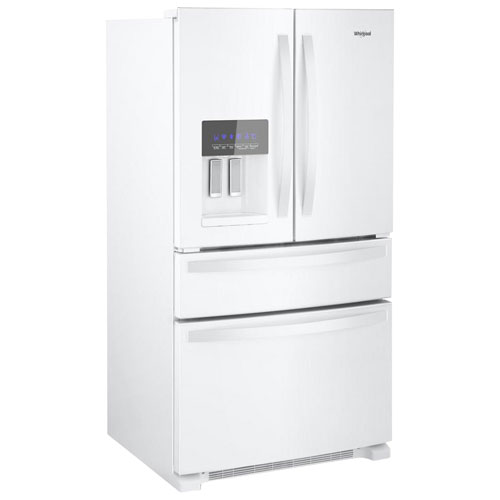 Whirlpool 36" 24.5 Cu. Ft. French Door Refrigerator with Water & Ice Dispenser - White