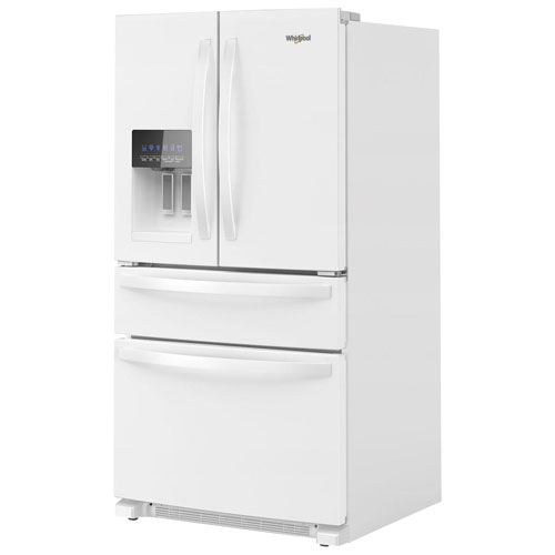 Whirlpool 36" 24.5 Cu. Ft. French Door Refrigerator with Water & Ice Dispenser - White