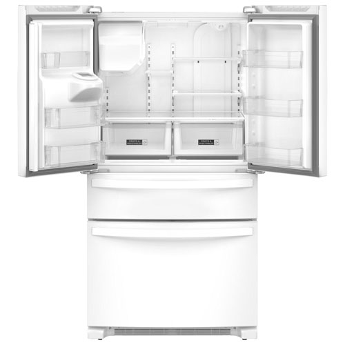 Whirlpool 36" 24.5 Cu. Ft. French Door Refrigerator with Water & Ice Dispenser - White