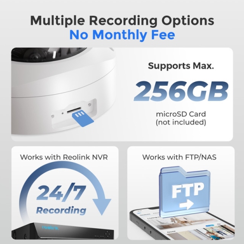 Reolink Smart 4K 8MP IK10 PoE Security Camera System with 5× Optical Zoom and Spotlight Color Night Vision, 8CH NVR with 2TB HDD, RLK8-843V4