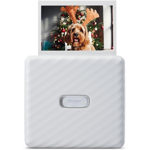 Image 1 de 5.. Imprimante Instax Wide Link de Fujifilm pour téléphone intelligent, blanc cendré