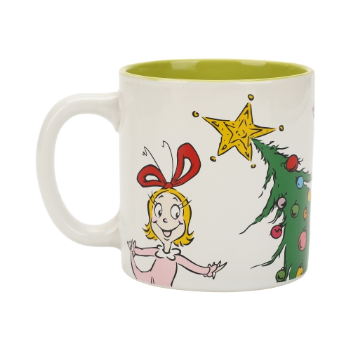 Grincheux 16 oz Tasse en céramique avec motif enveloppant