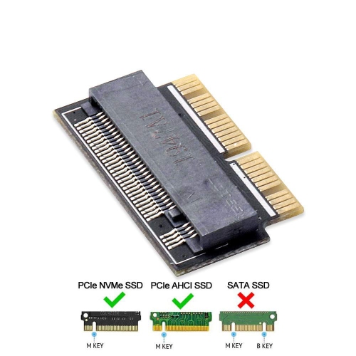 Adaptateur de conversion SSD M.2 NVME pour un processeur Retina 2013-2017 amélioré, disque SSD AHCI mis à niveau