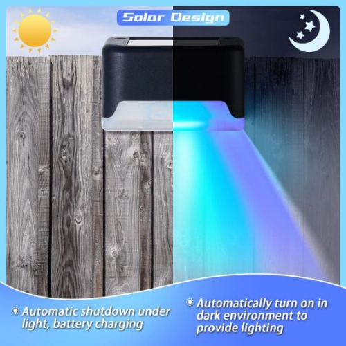 Outdoor Waterproof Solar Deck Lights - Outdoor Stair Lights Waterproof outdoor garden Pathway Yard Stairs Patio stairs Lamps surrounding light Solar