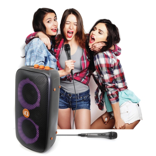 IQ Wave Party Water Resistant Bluetooth Portable Speaker (Bonus Gadget Cleaner Included)