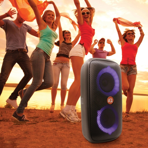 IQ Wave Party Water Resistant Bluetooth Portable Speaker (Bonus Gadget Cleaner Included)