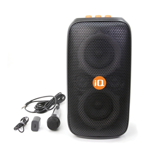 IQ Wave Party Water Resistant Bluetooth Portable Speaker (Bonus Gadget Cleaner Included)