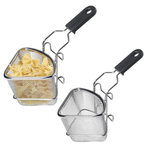Starfrit – Ensemble de 2 grands paniers de cuisson à fondue en acier inoxydable, capacité 400&nbsp;ml