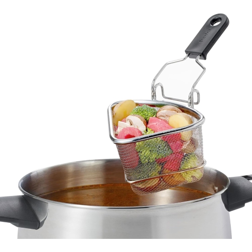 Starfrit - Set of 2 Large Stainless Steel Fondue Cooking Baskets, 400ml Capacity