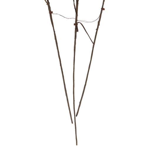 Lighted Mixed Berry Pinecone Christmas Spray - 24" - Warm White - Set of 3