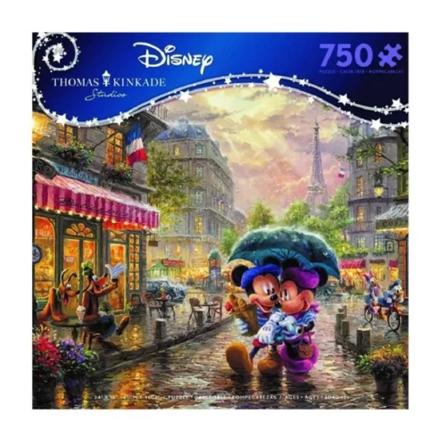 CEACO  Thomas Kinkade Mickey And Minnie In Paris 750 Piece Puzzle