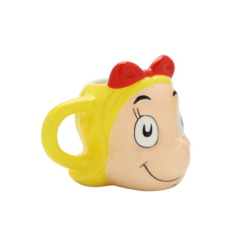La grande tasse en céramique sculptée Cindy Lou Who 3,5 oz de Grinch