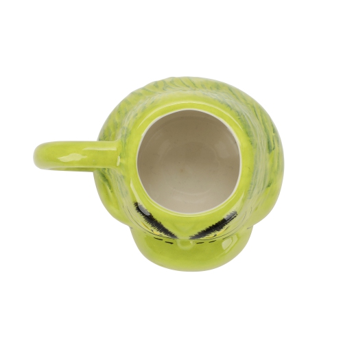 La tasse en céramique sculptée 3,5 oz de Grinch