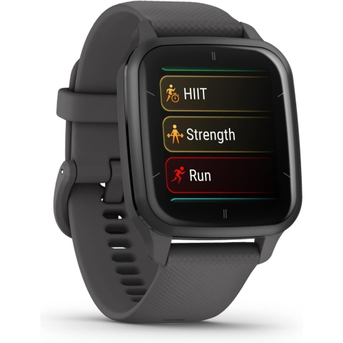 Garmin Venu® Sq 2 GPS Smartwatch, All-Day Health Monitoring, Long-Lasting Battery Life, AMOLED Display, Slate and Shadow Gray