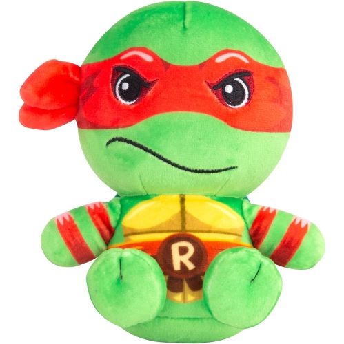 TOMY  Club Mocchi-Mocchi- Teenage Mutant Ninja Turtles Plush — Tmnt Raphael Plushie — Officially Licensed Collectible Squishy Turtle Plushies — 6 Inch