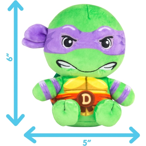 Club Mocchi Mocchi- Teenage Mutant Ninja Turtles Plush — TMNT Donatello — Collectible Squishy Turtle Plushies — 6 Inch