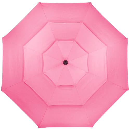 9.75ft Outdoor Patio Market Umbrella with Hand Crank and Tilt, Pink