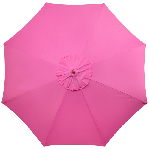 Outdoor Patio Market Umbrella with Wooden Pole - 8.5' - Pink