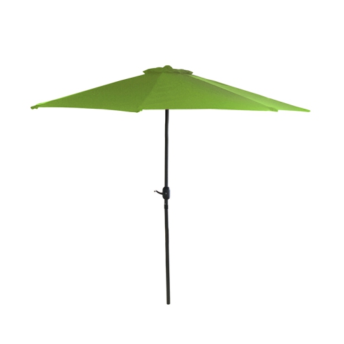 Parasol de patio de 7,5 pi avec manivelle pour l'extérieur - Vert lime