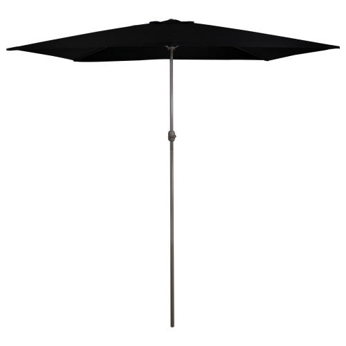 10&nbsp;pi x 6,5&nbsp;pi – parasol de patio extérieur avec manivelle, noir