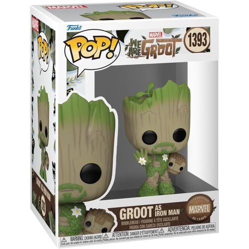 Pop Marvel We are Groot de 3,75 po - Groot comme Iron Man n° 1393