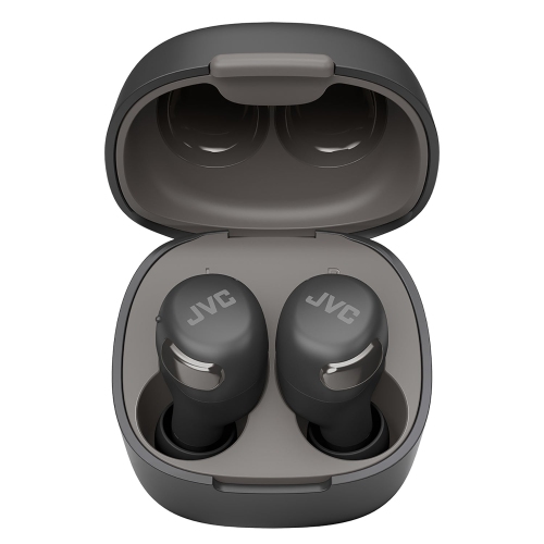 JVC - Compact Noise Cancelling Headphones with Microphone and Touch Control, Black