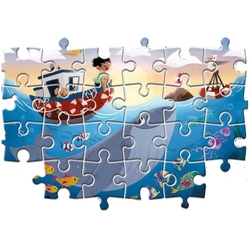 Clementoni Super Color Puzzle 4 in 1 - Sea World