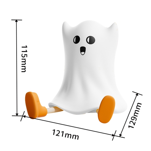 YOULIGHTS 1pc-Ghost Night Light, LED Halloween Night Light, Cute Silicone Adjustable Night Light with 3 Levels of Brightness, Suitable for Indoor