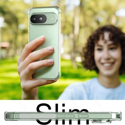 Étui antichoc de luxe transparent pour Pixel 9 de Google pour Pixel 9