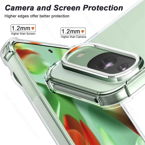 Google Pixel 9 Pro XL Case Luxury Transparent Airbag Shockproof Case for Pixel 9ProXL