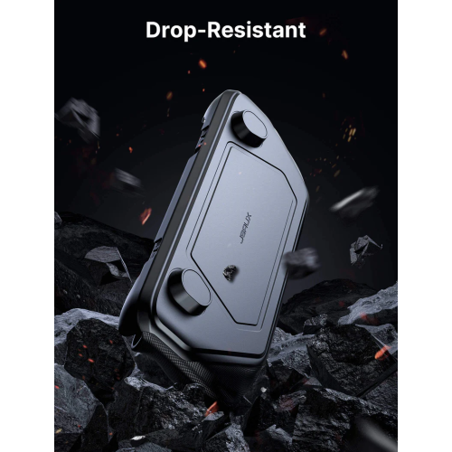 JSAUX ModCase for Steam Deck, Steam Deck Case with Detachable Front Shell Include Protective Case, Face Cover,Metal Bracket and Strap-Basic