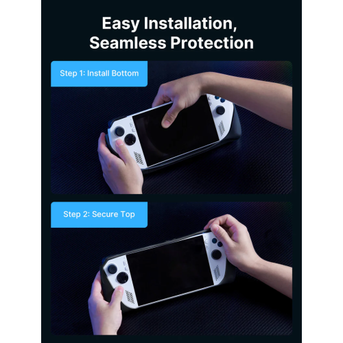 JSAUX ModCase for ROG Ally with Detachable Front Shell, Protective Case, Metal Bracket and Strap Compatible with ASUS ROG Ally Accessories Basic Set