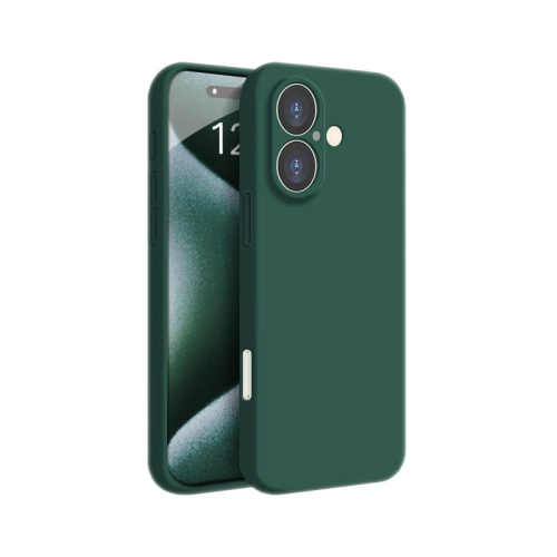 Étui souple vert forêt mat de PANDACO pour iPhone 16