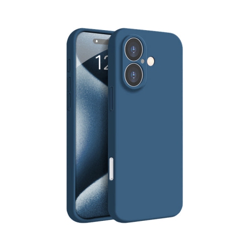 PANDACO Soft Shell Matte Navy Case for iPhone 16 Plus