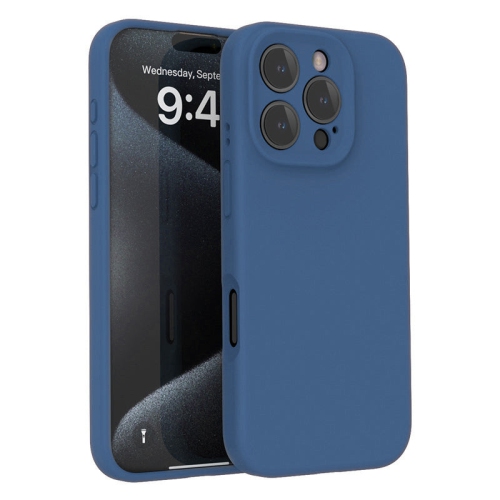 Étui souple bleu marine mat de PANDACO pour iPhone 16 Pro