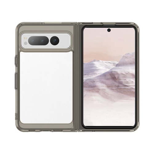 PANDACO Acrylic Grey Hard Clear Case for Google Pixel Fold