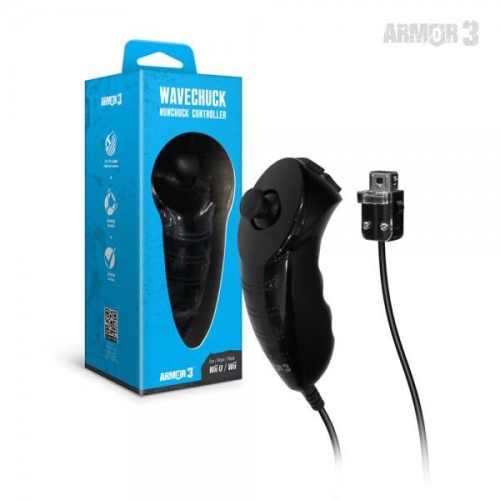 Manette Wii U/Wii Nunchuck noir Wavechuck [Armor3]