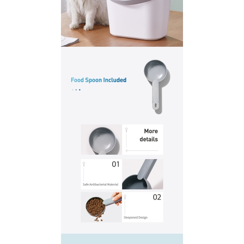 Dogness S01 Grigio Pet Food Storage: Vacuum Sealed, 12L Capacity