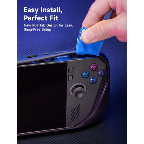 JSAUX ModCase for ROG Ally X with Detachable Front Shell, Protective Case, Metal Bracket and Strap Compatible with ASUS ROG Ally X (PC0111) - Black