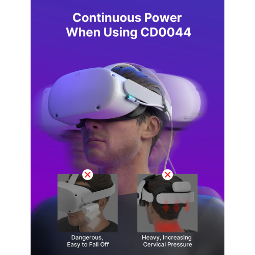 JSAUX Link Cable 16FT Compatible with Meta/Oculus Quest 3/2 Accessories USB 3.0 High Speed Charger Compatible with Quest 3 2 1 Pro Pico 4- White