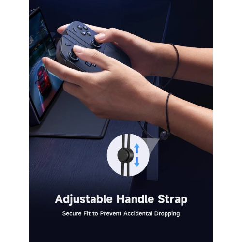 JSAUX Magnetic Handle Strap Kit and support base set for Legion Go | Designed for FPS Mode | Magnetic Connection 2-Pack（GP0022A）- Black