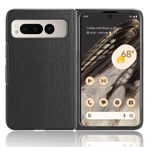 PANDACO Black Leather Case for Google Pixel Fold