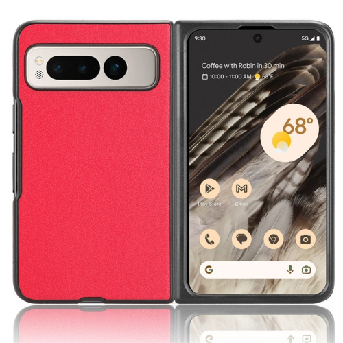 PANDACO Red Leather Case for Google Pixel Fold