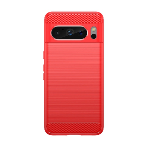 PANDACO Red Brushed Metal Case for Google Pixel 9 Pro XL