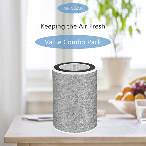 HP201 HP202 HEPA Filter Replacement Compatible Shark HP200 Series, HP201, HP202, HP301, HP302, UA205, AP1000 3-in-1 Max HC501, HC502 Air Purifier, #