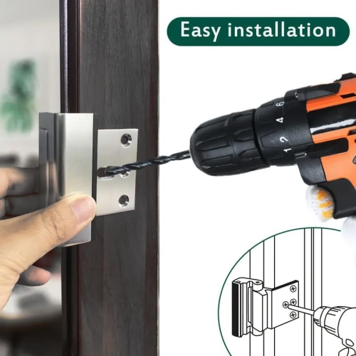 2PCS Silver Color Home Security Door Lock